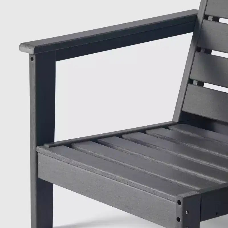 Chaise de coin à dossier profond WestinTrends Avalon en PEHD pour patio extérieur avec accoudoir gauche