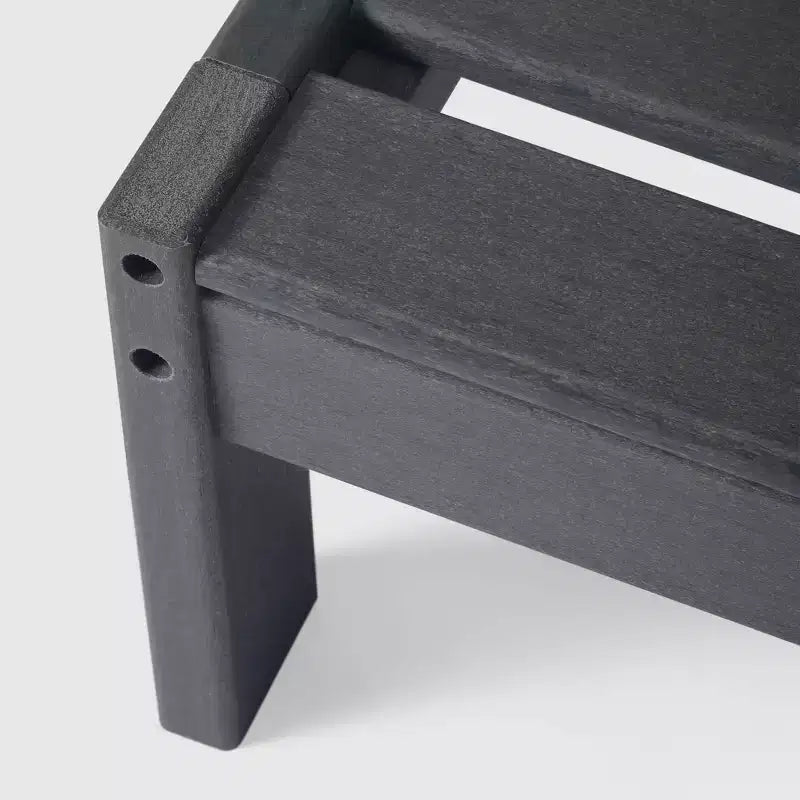Chaise de coin à dossier profond WestinTrends Avalon en PEHD pour patio extérieur avec accoudoir gauche