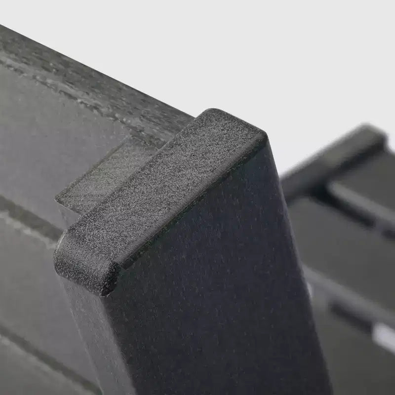 Chaise de coin à dossier profond WestinTrends Avalon en PEHD pour patio extérieur avec accoudoir gauche