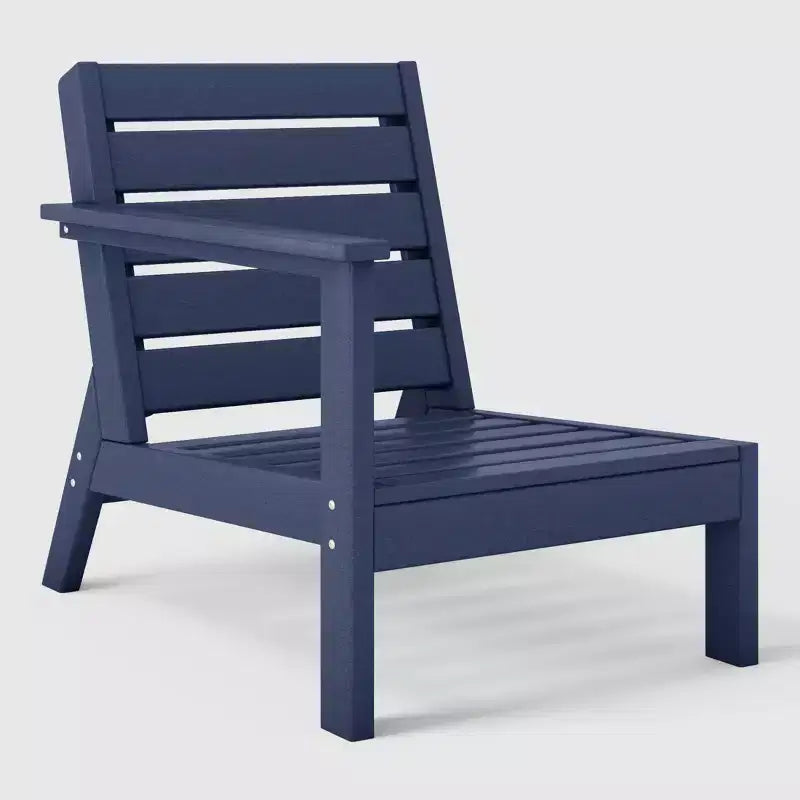 Chaise de coin à dossier profond WestinTrends Avalon en PEHD pour patio extérieur avec accoudoir gauche