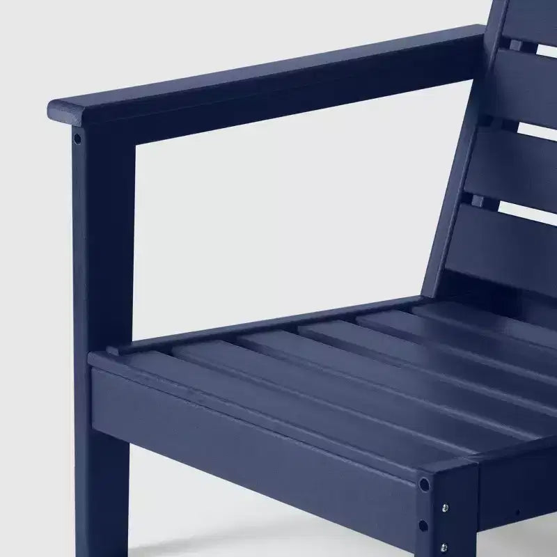 Chaise de coin à dossier profond WestinTrends Avalon en PEHD pour patio extérieur avec accoudoir gauche