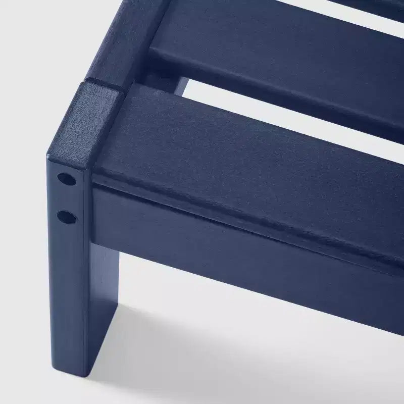Chaise de coin à dossier profond WestinTrends Avalon en PEHD pour patio extérieur avec accoudoir gauche