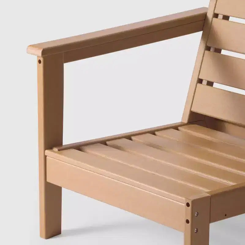 Chaise de coin à dossier profond WestinTrends Avalon en PEHD pour patio extérieur avec accoudoir gauche