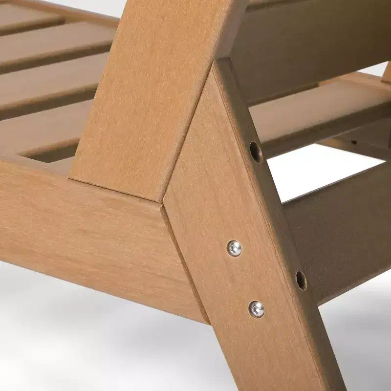 Chaise de coin à dossier profond WestinTrends Avalon en PEHD pour patio extérieur avec accoudoir gauche