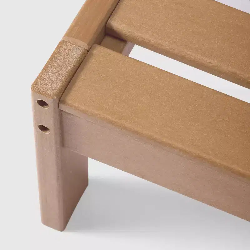 Chaise de coin à dossier profond WestinTrends Avalon en PEHD pour patio extérieur avec accoudoir gauche