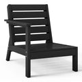 WestinTrends Avalon Outdoor Patio HDPE Left Arm Facing Deep Seating Corner Chair