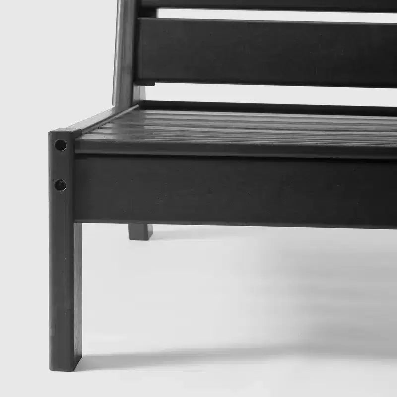 Chaise modulaire sans accoudoirs Westintrends Avalon en PEHD pour terrasse extérieure avec assise profonde