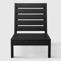 Westintrends Avalon Outdoor Patio Hdpe Deep Seating Modular Armless Chair