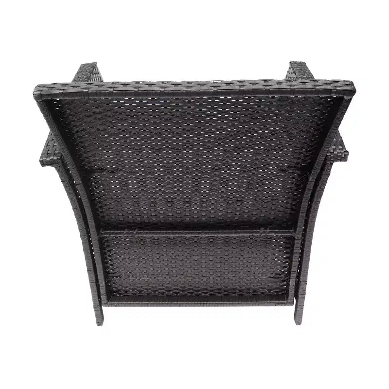 GDFStudio Fauteuils de jardin en osier Raina avec coussin (Lot de 2)
