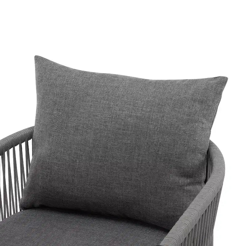 Christopher Knight Home Cassie Fauteuil de club extérieur en aluminium avec accents de corde (lot de 2)