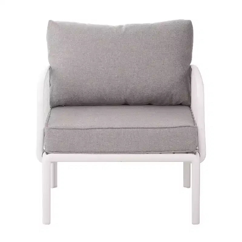 Fauteuil de jardin club en polypropylène rembourré Hester de Christopher Knight Home (Lot de 2)