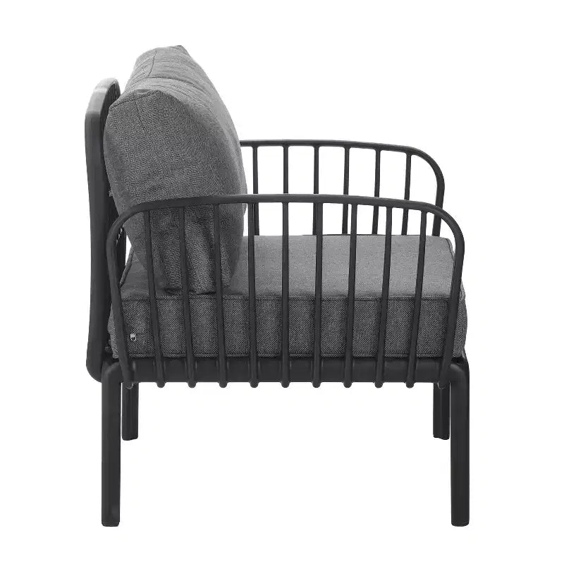 Fauteuil de jardin club en polypropylène rembourré Hester de Christopher Knight Home (Lot de 2)