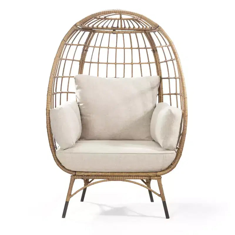 UPTIOT Egg Patio Chair with Cushions