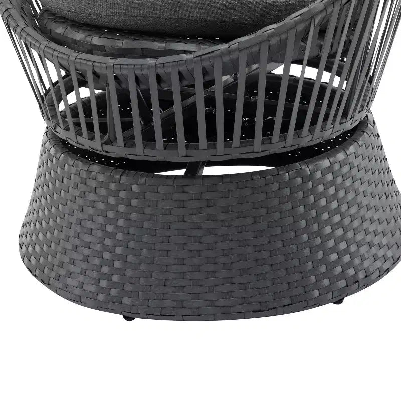 Christopher Knight Home Acheson Chaise d'appoint moderne rembourrée en rotin et fer pour l'extérieur (lot de 2)