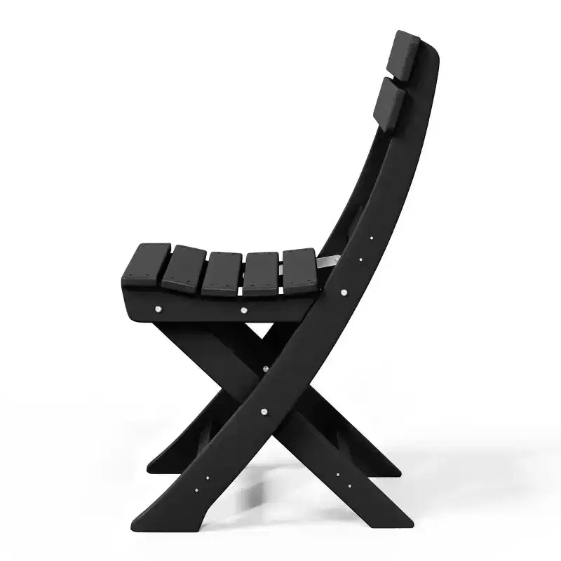 Chaise de salle à manger pliante moderne d'extérieur WestinTrends Malibu en PEHD