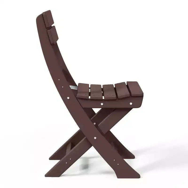 Chaise de salle à manger pliante moderne d'extérieur WestinTrends Malibu en PEHD