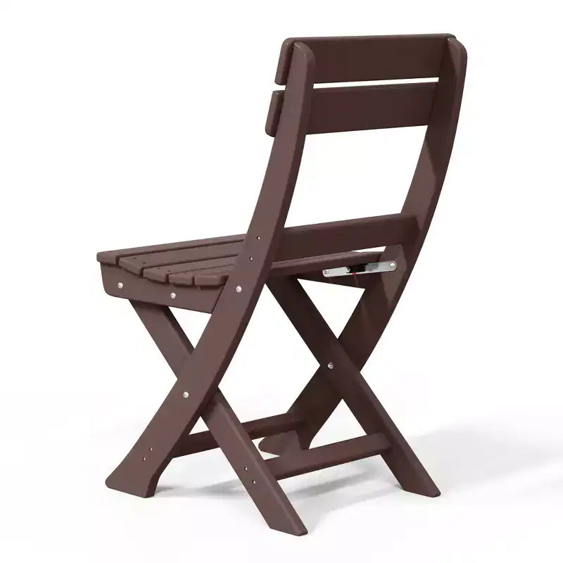 Chaise de salle à manger pliante moderne d'extérieur WestinTrends Malibu en PEHD