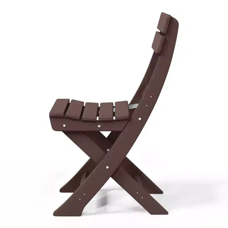 Chaise de salle à manger pliante moderne d'extérieur WestinTrends Malibu en PEHD