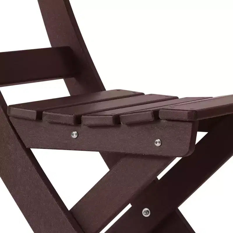 Chaise de salle à manger pliante moderne d'extérieur WestinTrends Malibu en PEHD