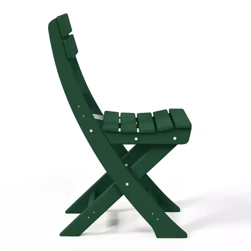 Chaise de salle à manger pliante moderne d'extérieur WestinTrends Malibu en PEHD