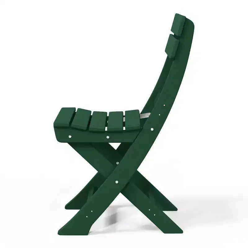 Chaise de salle à manger pliante moderne d'extérieur WestinTrends Malibu en PEHD