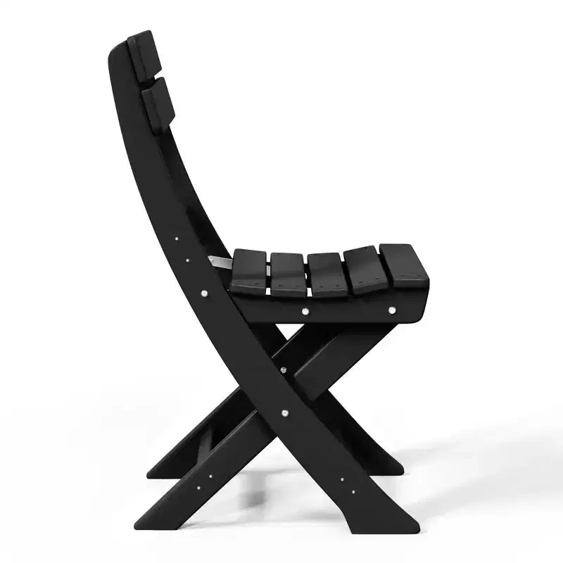 Chaise de salle à manger pliante moderne d'extérieur WestinTrends Malibu en PEHD