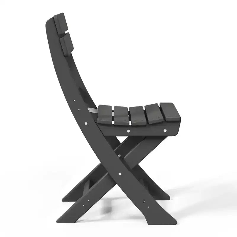 Chaise de salle à manger pliante moderne d'extérieur WestinTrends Malibu en PEHD