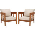 Owen Patio Chair Indoor/Outdoor (Set of 2) - PAT7085 - Natural/Taupe - Safavieh
