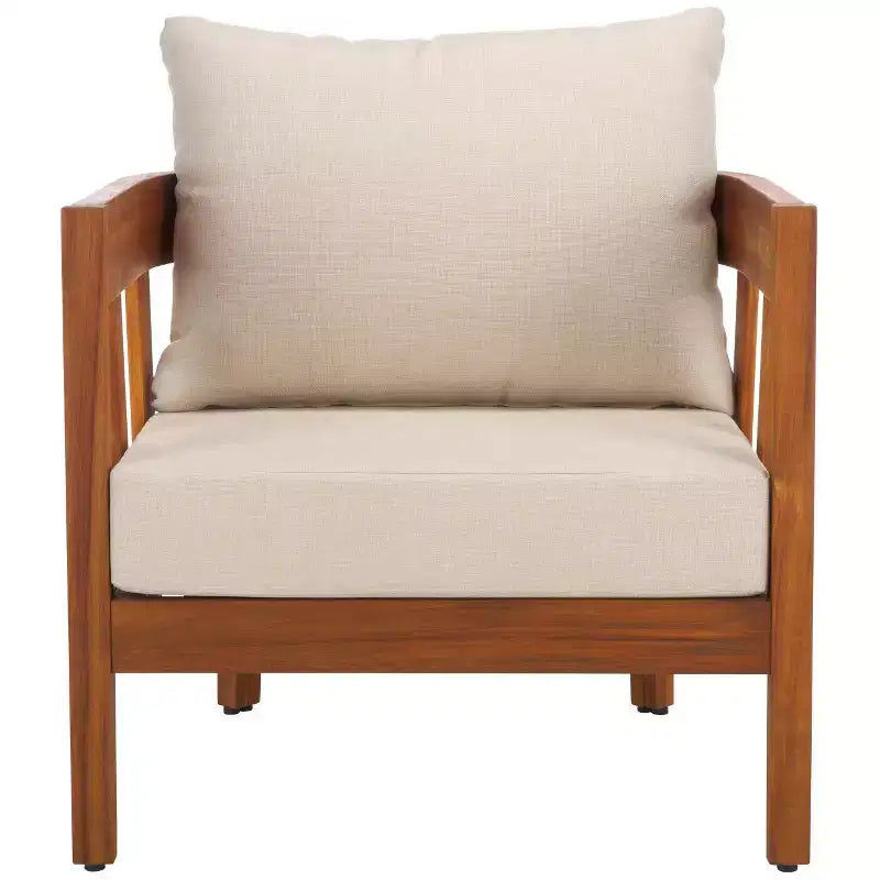 Chaise de patio Owen intérieur/extérieur (ensemble de 2) - PAT7085 - Naturel/Gris tourterelle - Safavieh