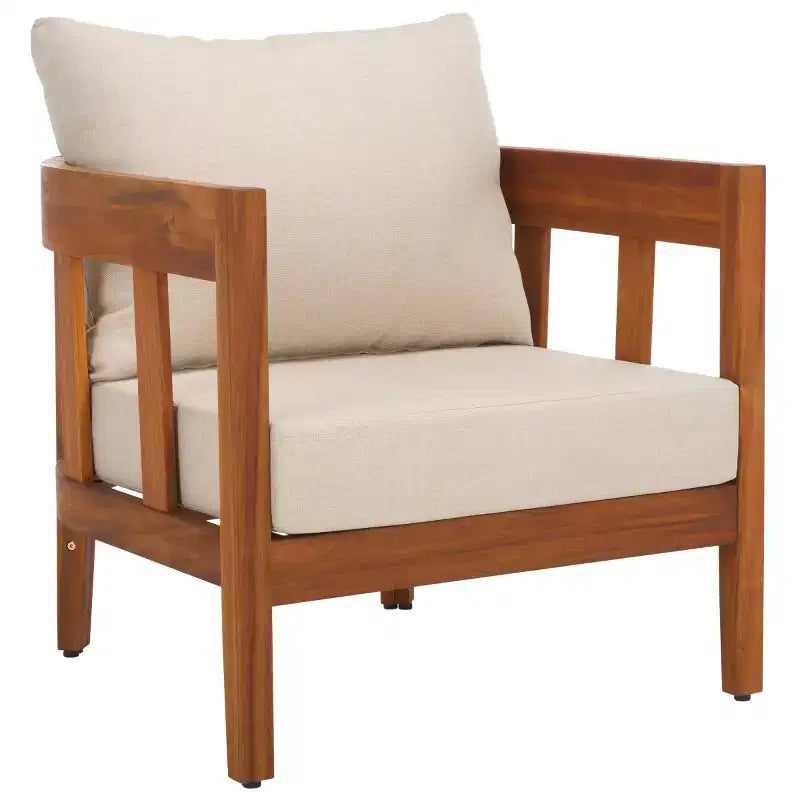 Chaise de patio Owen intérieur/extérieur (ensemble de 2) - PAT7085 - Naturel/Gris tourterelle - Safavieh