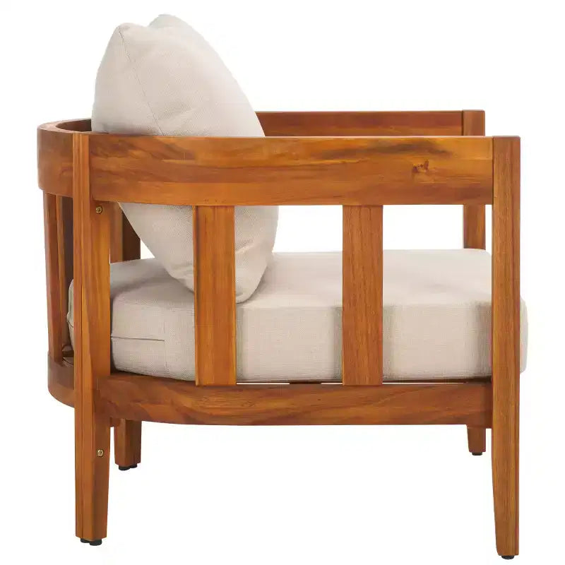 Chaise de patio Owen intérieur/extérieur (ensemble de 2) - PAT7085 - Naturel/Gris tourterelle - Safavieh