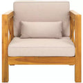 Crewe Chair W/ Cushions Indoor/Outdoor - PAT7323 - Natural/Light Grey - Safavieh