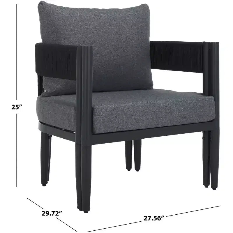 Chaise de patio Viola Intérieur/Extérieur (Lot de 2) - PAT7750 - Safavieh
