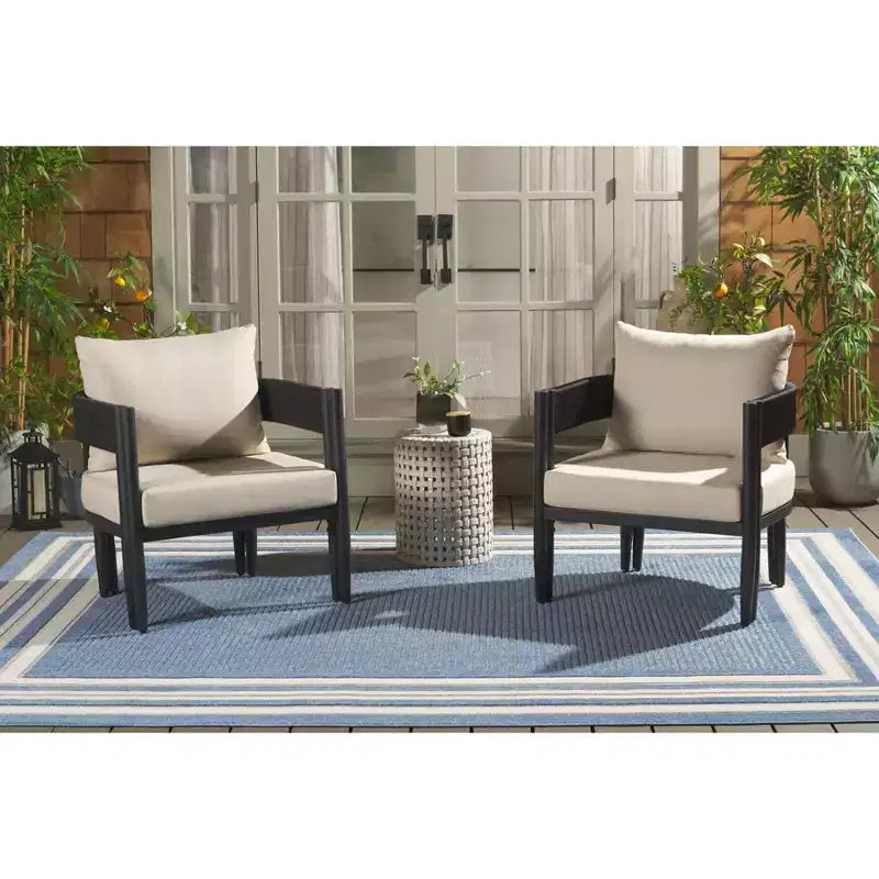 Chaise de patio Viola Intérieur/Extérieur (Lot de 2) - PAT7750 - Safavieh