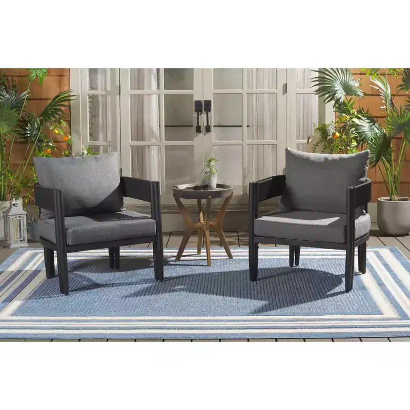 Chaise de patio Viola Intérieur/Extérieur (Lot de 2) - PAT7750 - Safavieh