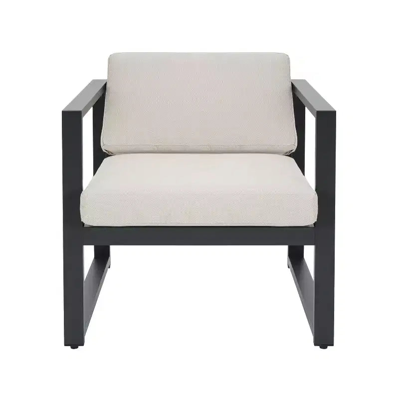 Fauteuil de jardin en aluminium avec coussins Navan Christopher Knight Home