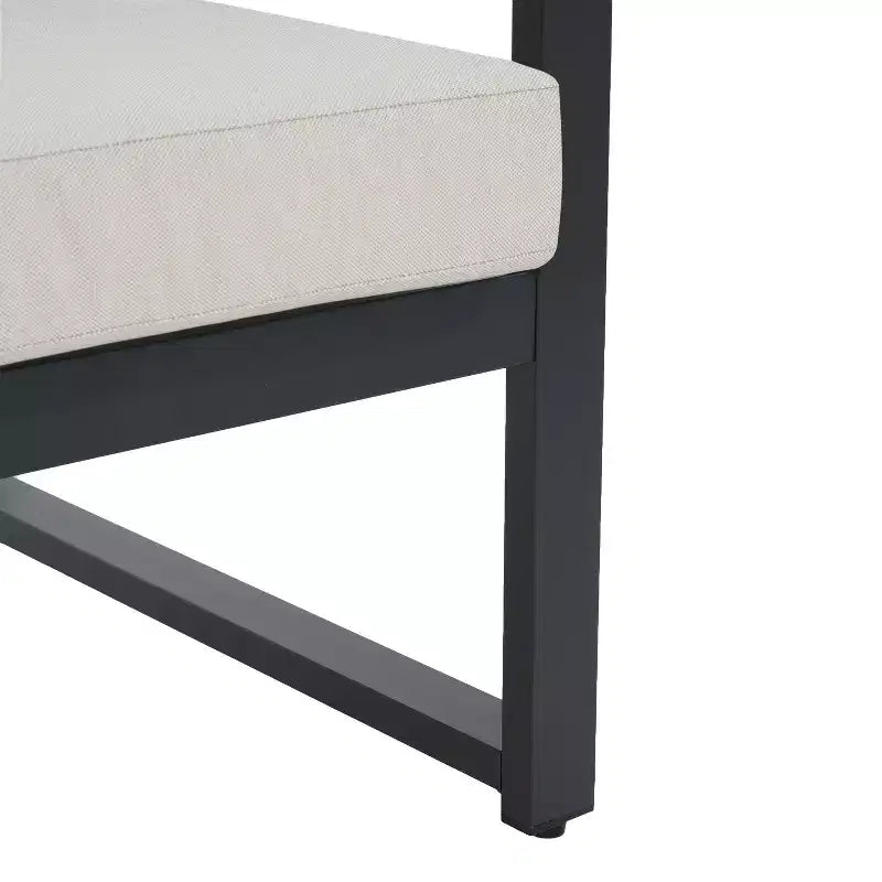 Fauteuil de jardin en aluminium avec coussins Navan Christopher Knight Home