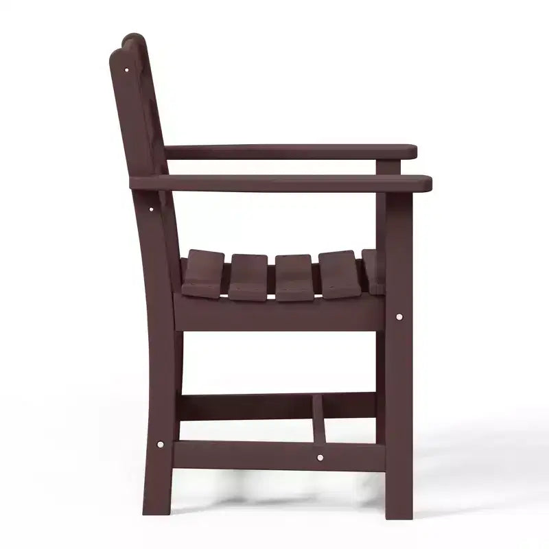 Chaise de salle à manger classique avec accoudoirs WestinTrends Ashore Outdoor en PEHD, blanc