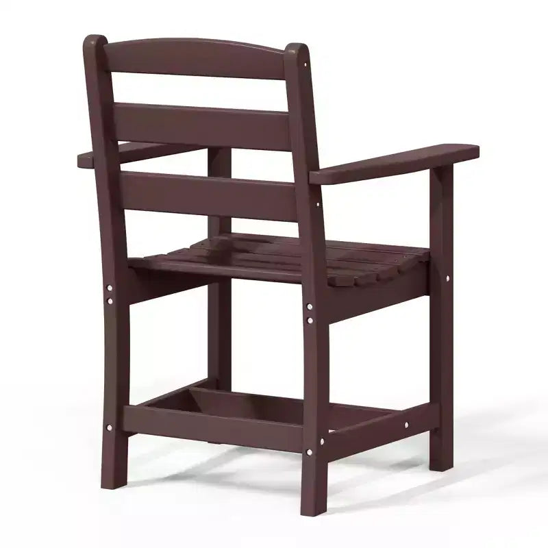 Chaise de salle à manger classique avec accoudoirs WestinTrends Ashore Outdoor en PEHD, blanc