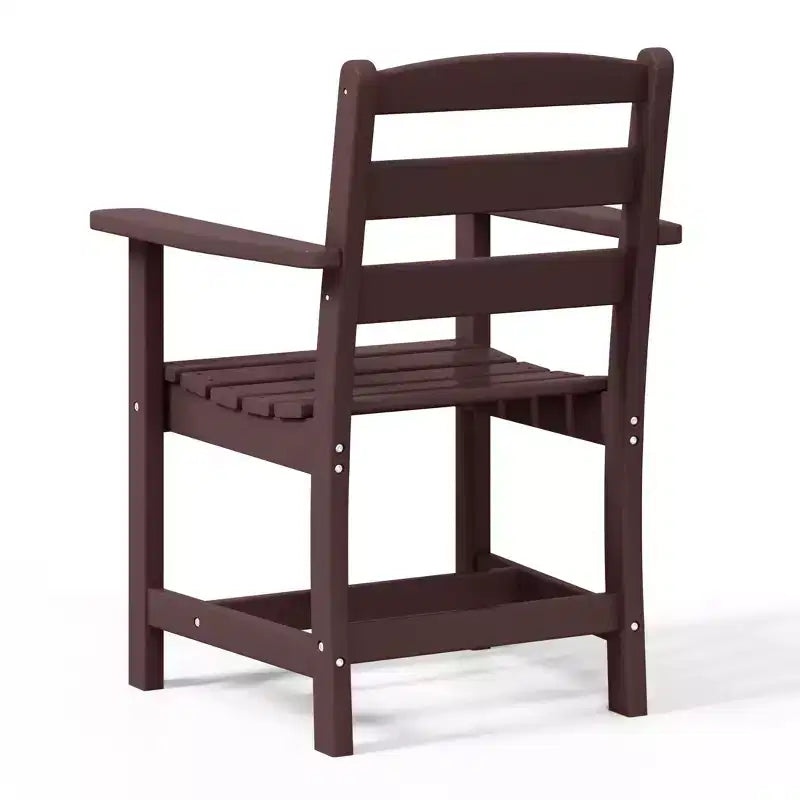 Chaise de salle à manger classique avec accoudoirs WestinTrends Ashore Outdoor en PEHD, blanc