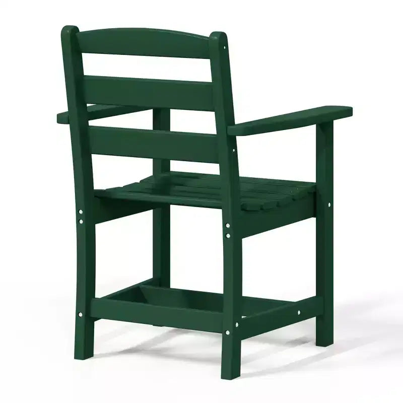 Chaise de salle à manger classique avec accoudoirs WestinTrends Ashore Outdoor en PEHD, blanc