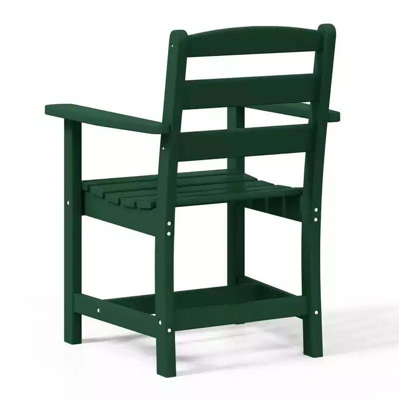 Chaise de salle à manger classique avec accoudoirs WestinTrends Ashore Outdoor en PEHD, blanc