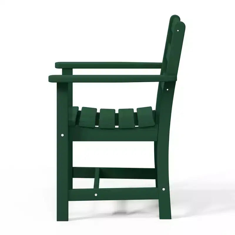 Chaise de salle à manger classique avec accoudoirs WestinTrends Ashore Outdoor en PEHD, blanc