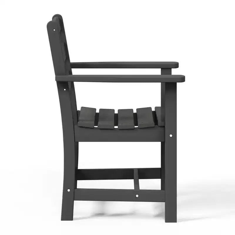 Chaise de salle à manger classique avec accoudoirs WestinTrends Ashore Outdoor en PEHD, blanc