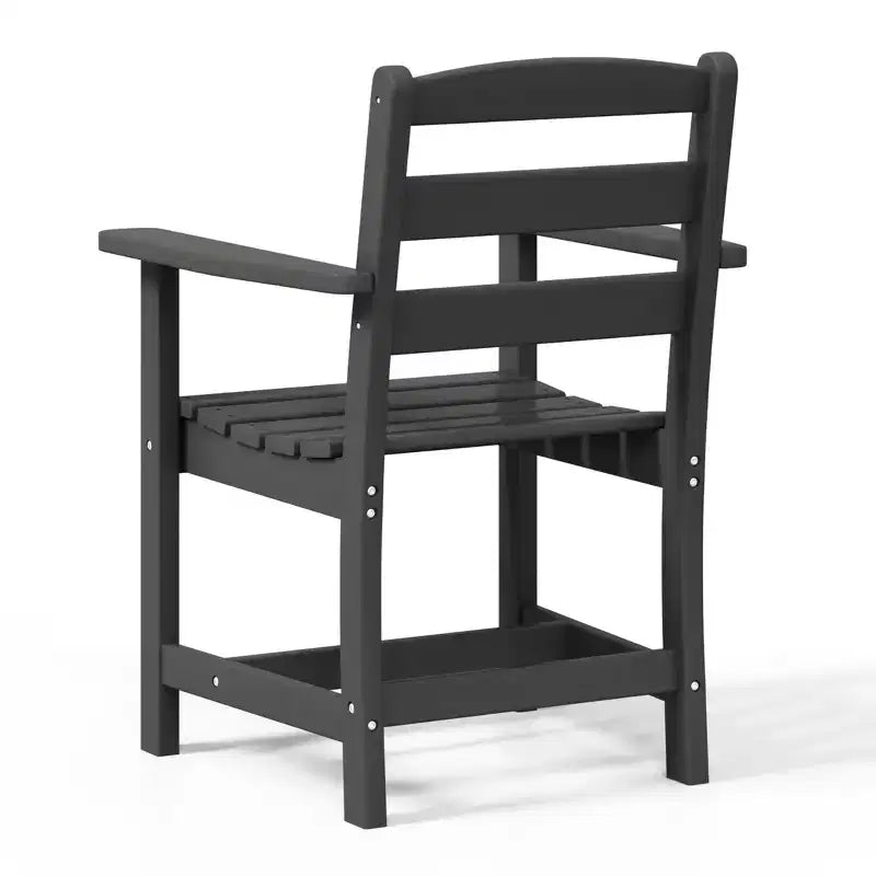 Chaise de salle à manger classique avec accoudoirs WestinTrends Ashore Outdoor en PEHD, blanc