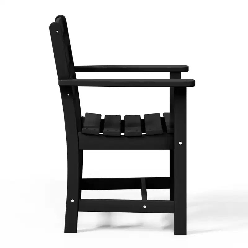 Chaise de salle à manger classique avec accoudoirs WestinTrends Ashore Outdoor en PEHD, blanc