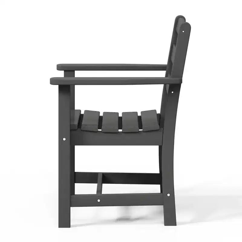 Chaise de salle à manger classique avec accoudoirs WestinTrends Ashore Outdoor en PEHD, blanc