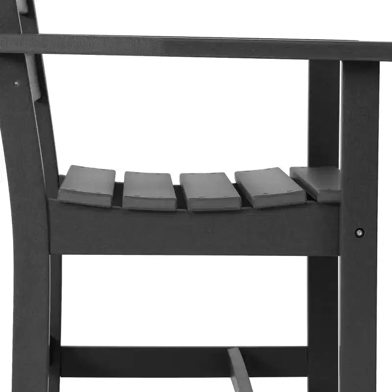Chaise de salle à manger classique avec accoudoirs WestinTrends Ashore Outdoor en PEHD, blanc