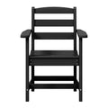 WestinTrends Ashore Outdoor HDPE Patio Classic Dining Arm Chair, White
