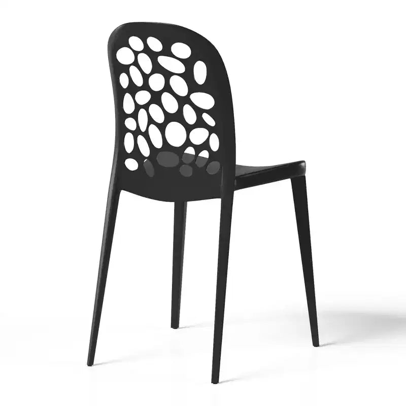 Chaises de salle à manger d'extérieur modernes empilables WestinTrends Playa (lot de 2)